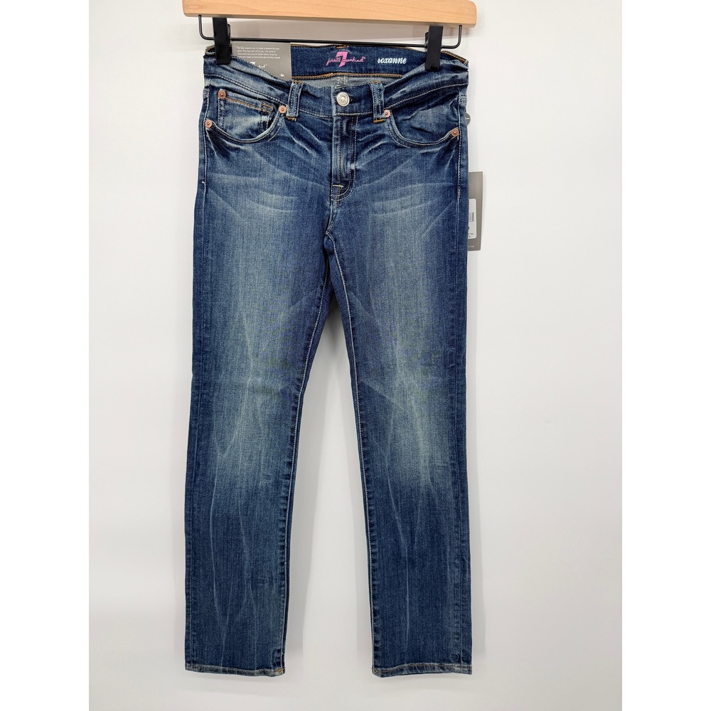 7 For All Mankind Roxanne Jeans Girls 10 Blue NWT Classic Skinny 7FCYG282